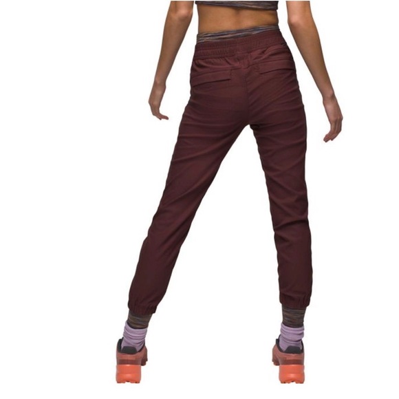 Prana Maroon Drawstring Waist Pants - Picture 2 of 7